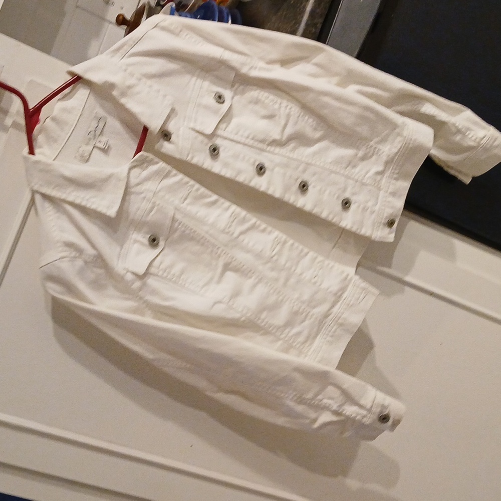 White denim jacket